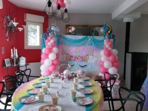 anniv theme licorne deco